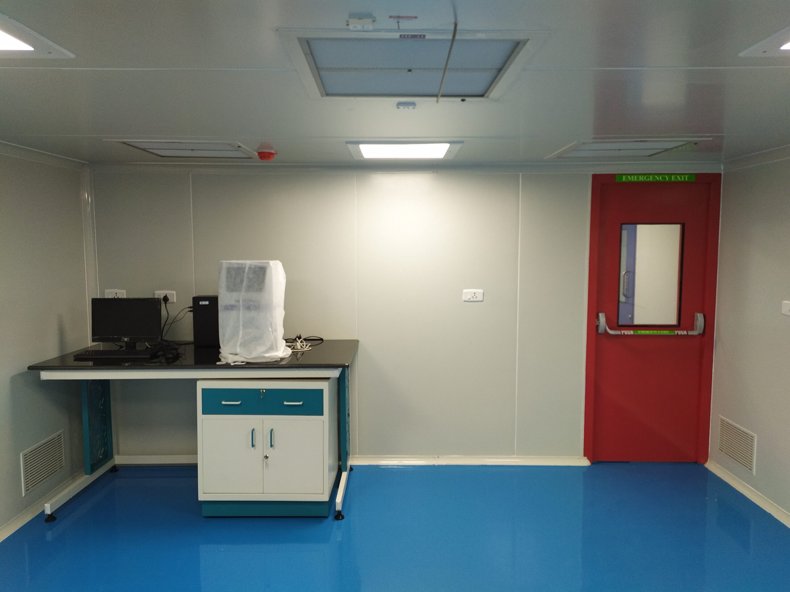 Lab Emergency exit door